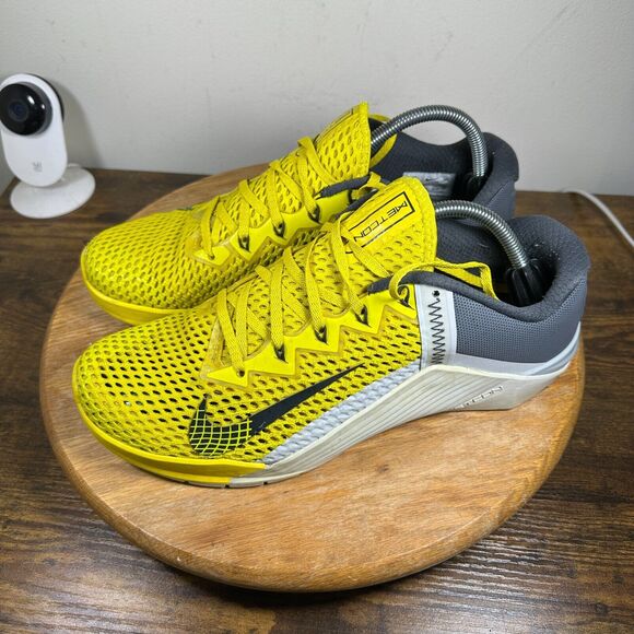 Nike Metcon 6 Bright Citron Yellow Grey Men's Size 11 CK9388-707 - Picture 3 of 8